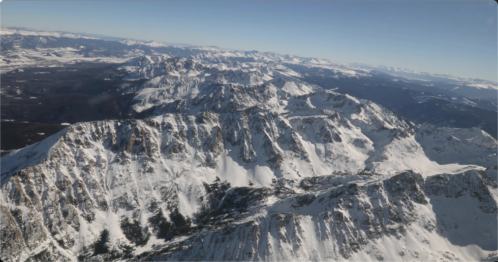 冰天雪地 大山 4K视频 第2张