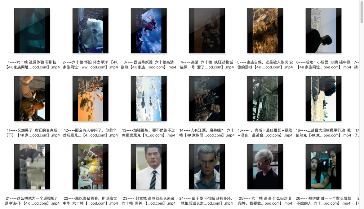 抖音短视频  自媒体60帧4K影视素材 合集1（486部） 第1张