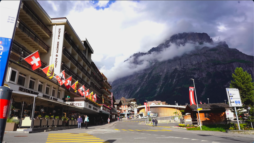 法国 瑞士 阿尔卑斯山脉 沿线风景 4K视频 第3张