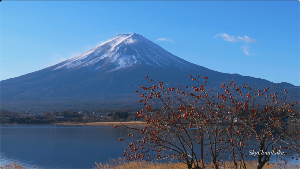 日本 富士山日出 4K视频 第1张
