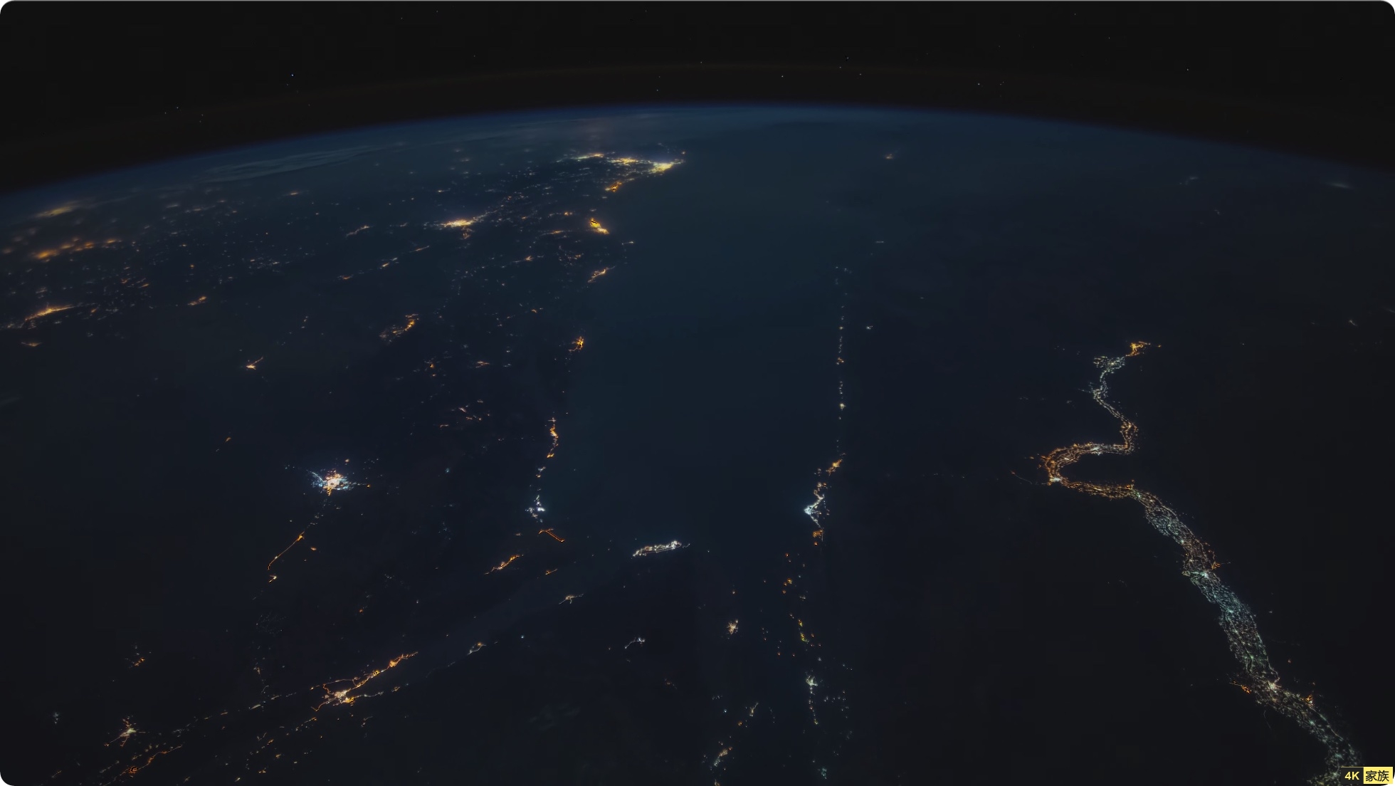 地球夜景转动 4K60FPS帧视频 第2张