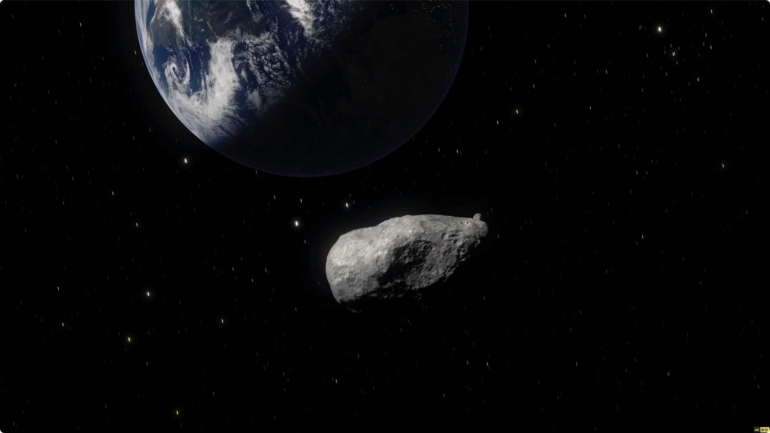 模拟小行星撞击地球 4K视频 第1张