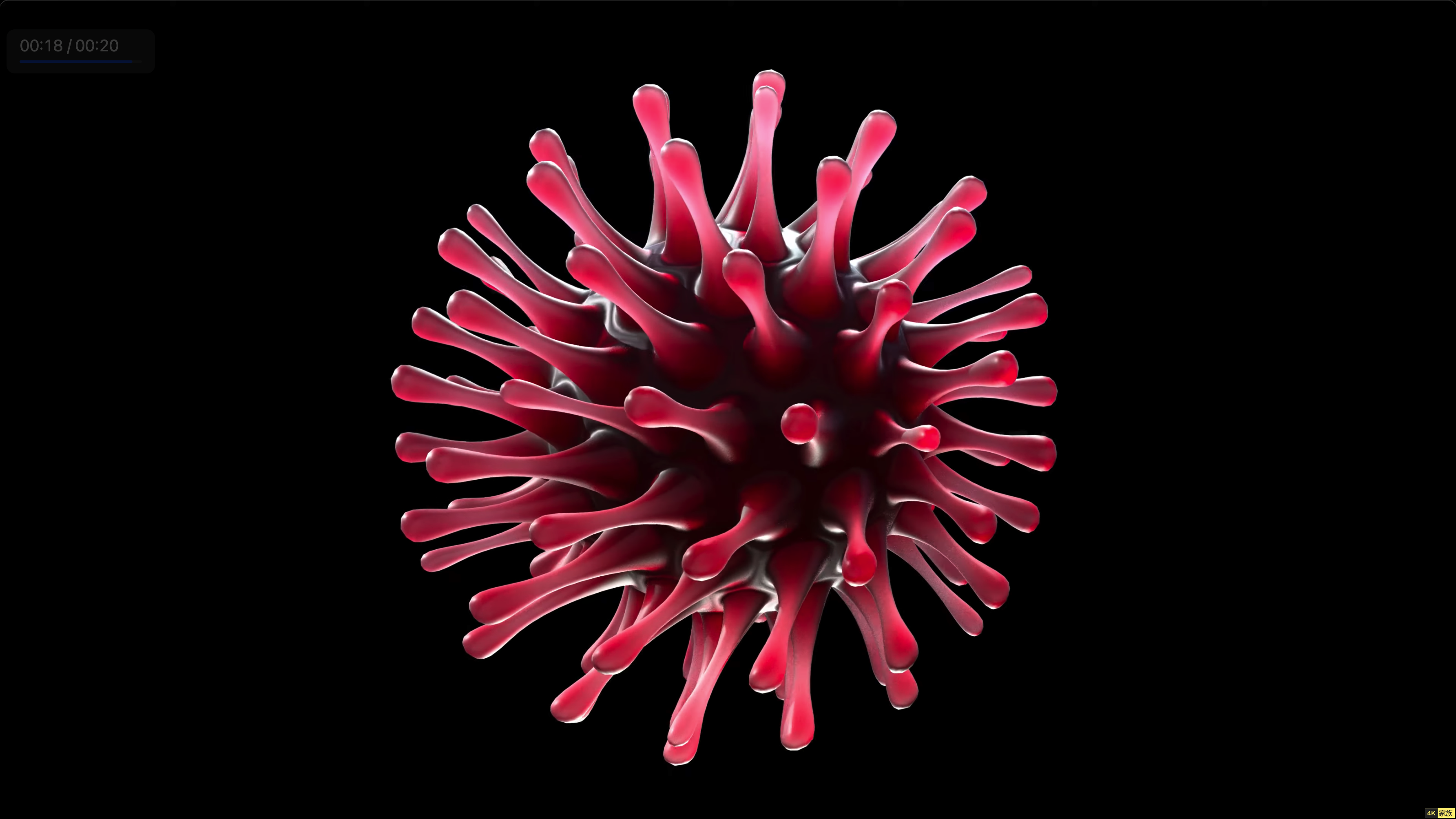 4K新型冠状病毒Coronavirus高清视频素材 第2张