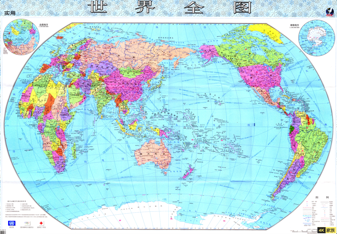 中国地图+世界地图4K画质 高达一亿像素 第2张