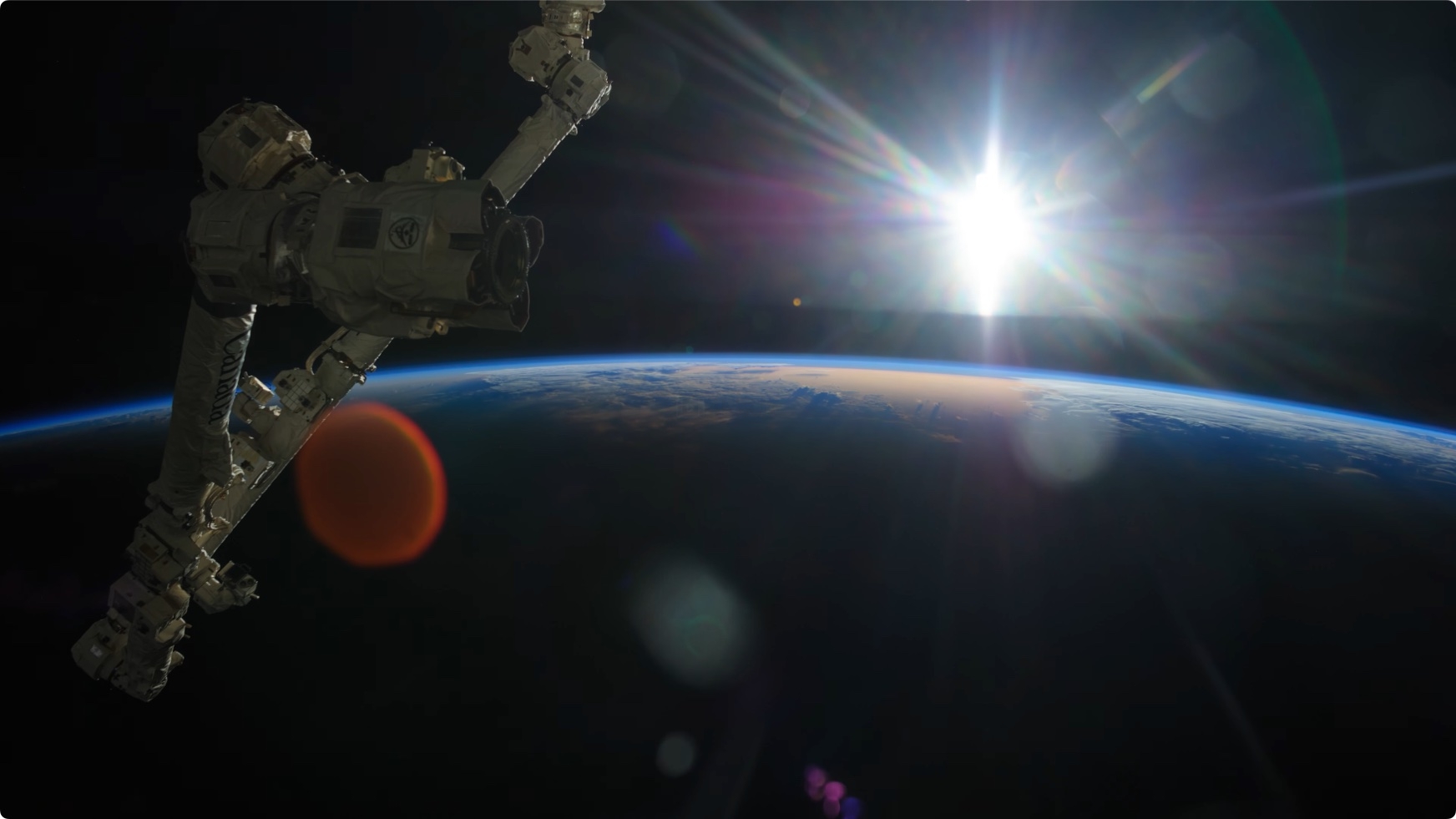 NASA国际空间站的实时 4K 地球日出素材 第1张