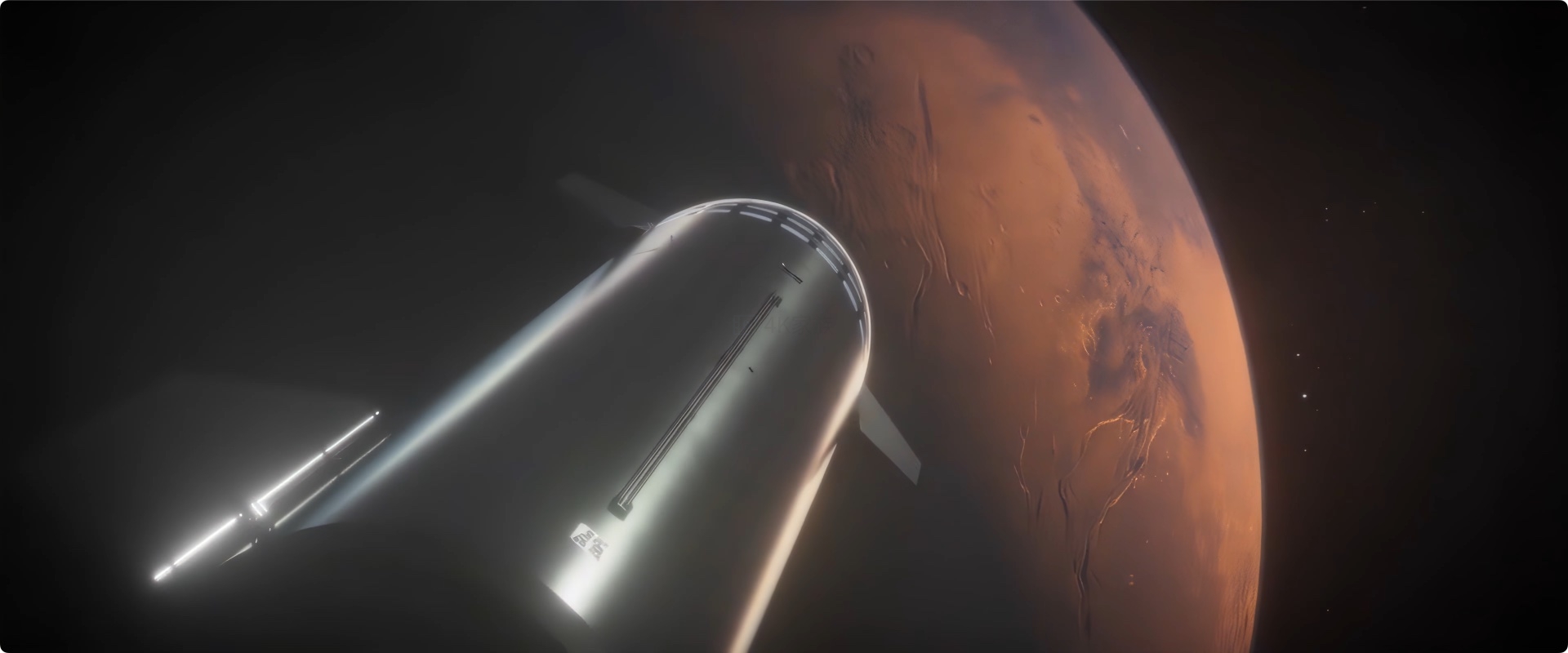 马斯克 SpaceX 星际飞船 火星殖民动画 8k视频素材 第1张