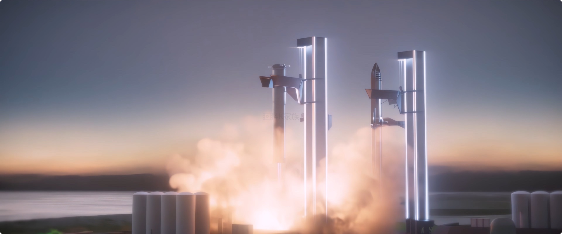 马斯克 SpaceX 星际飞船 火星殖民动画 8k视频素材 第2张